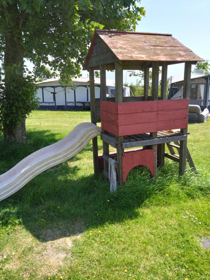 Grijpskerke Chalet Weizicht Op Minicamping Hoogelande מראה חיצוני תמונה
